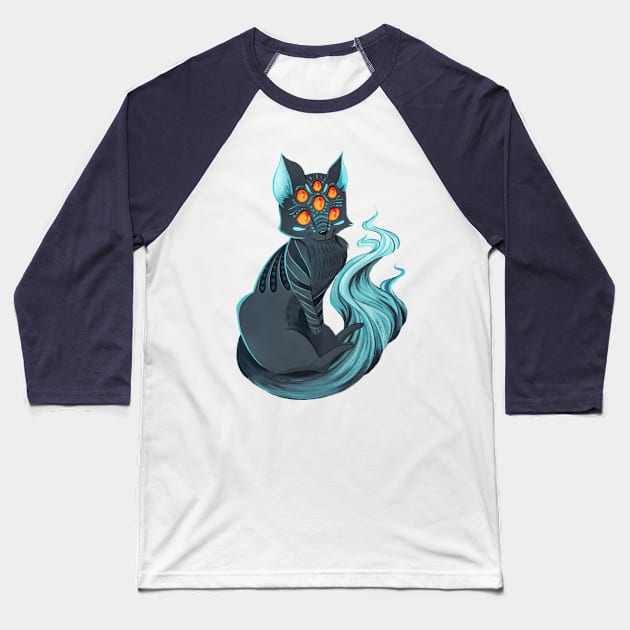 Demon eyes Baseball T-Shirt by Blanquiurris